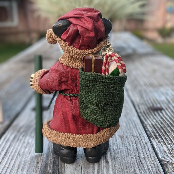 Vintage Fabric Mache 8” Disney Mickey Mouse Santa - Picture 5 of 13